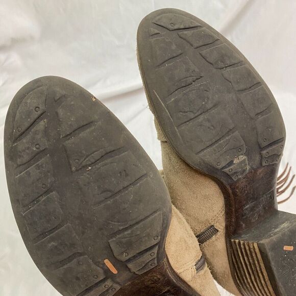 Womens Pikolinos Baqueria Tan Suede Braided Fringe Ankle Boots Size EU 38 - Picture 9 of 12